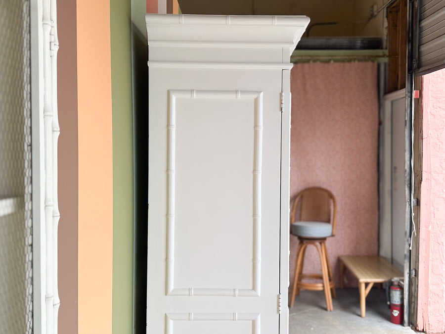 Newly Painted Lane Furniture Faux Bamboo Cabinet