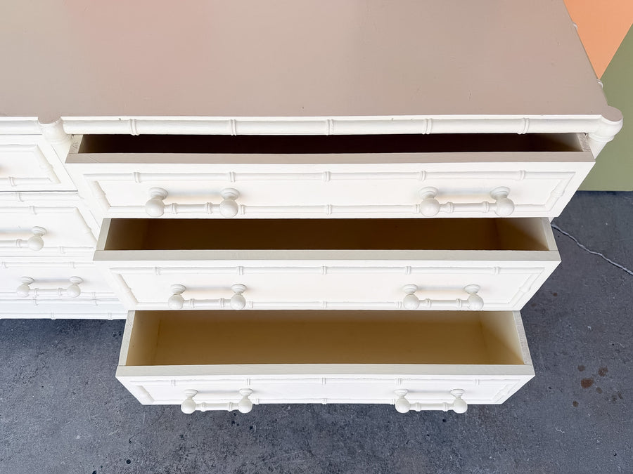 Palm Beach Style Faux Bamboo Dresser