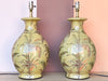 Pair of Tropical Chartreause Lamps