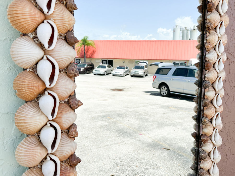 Fab Old Florida Shell Mirror