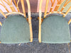 Set of Six Old Florida Rattan Dining Chairs