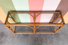 Old Florida Rattan Console