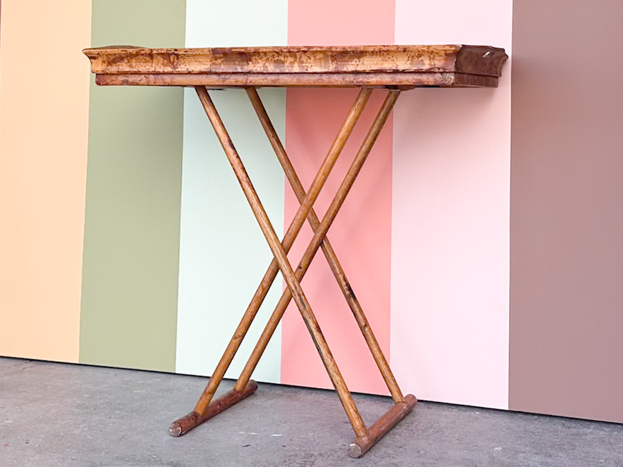 Tortoiseshell Rattan Folding Bar