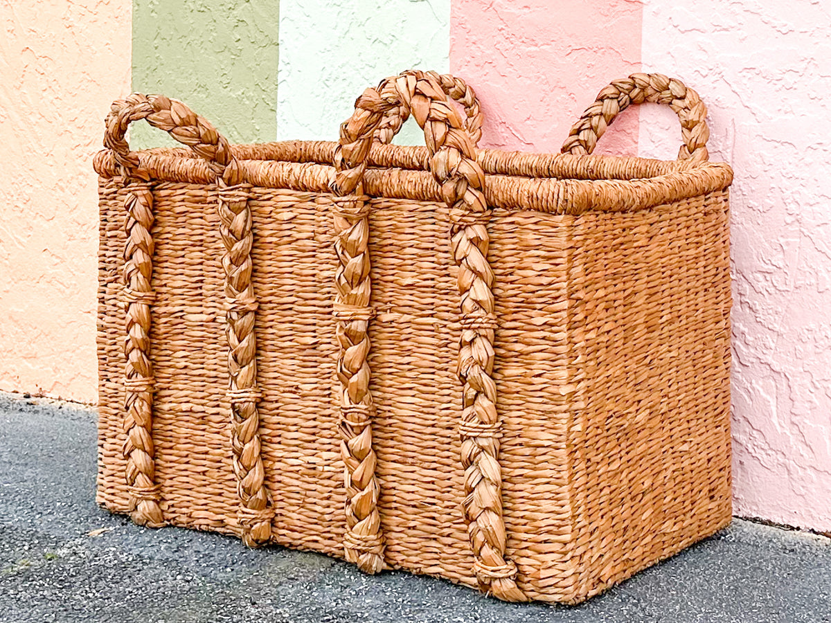 Huge Modern Braided Basket