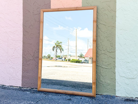 Simple Faux Bamboo MIrror