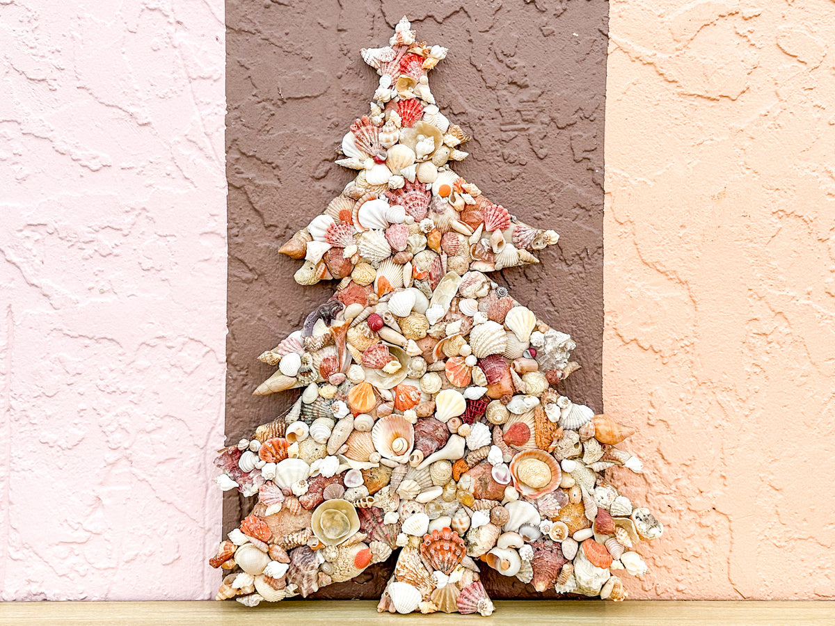 Shell Christmas Tree Wall Art