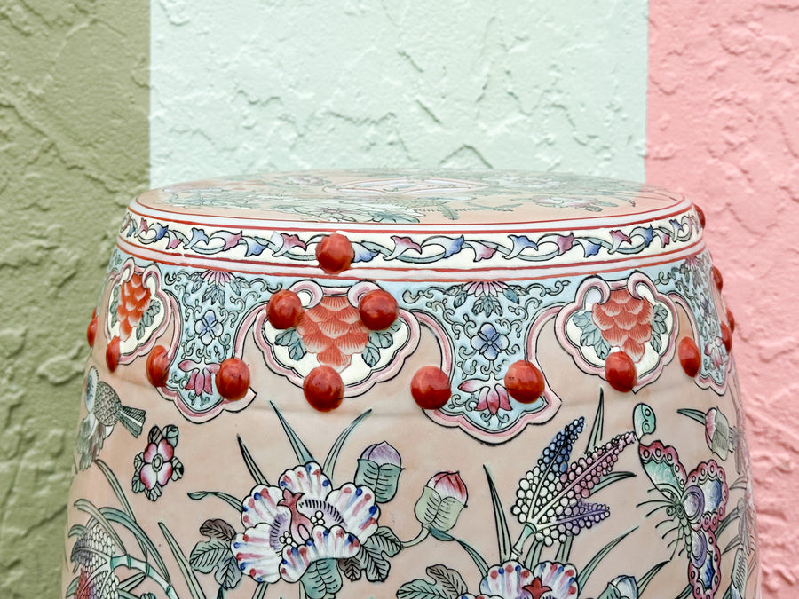Colorful Koi Fish Garden Seat