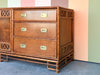 Handsome Tortoiseshell Rattan Dresser