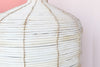 Pair of Island Chic Pencil Reed Rattan Lamps