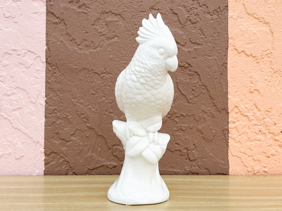 White Ceramic Cockatoo