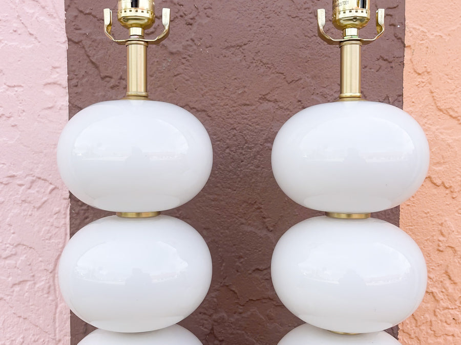 Pair of Modern Bubble Lamps
