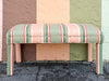 Preppy Striped Upholstered Bench