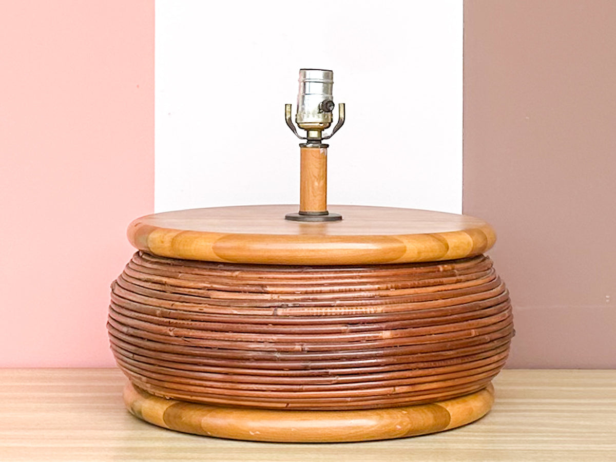 Island Chic Pencil Reed Rattan Lamp