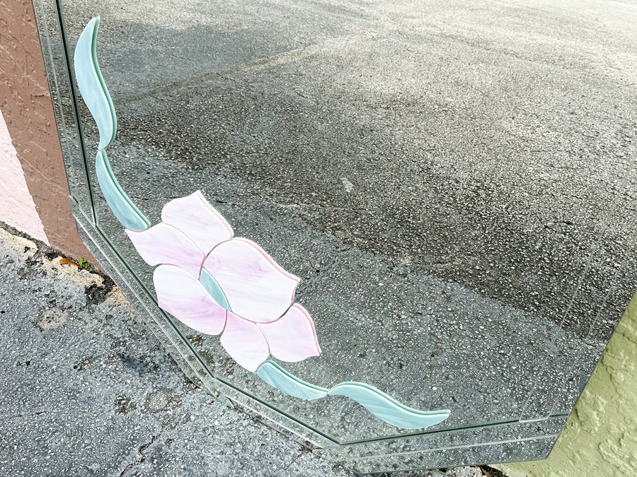 Art Deco Style Flower Mirror