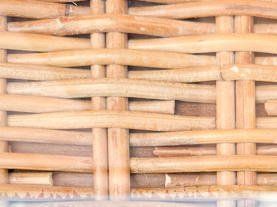 Braided Rattan Wrapped Dresser