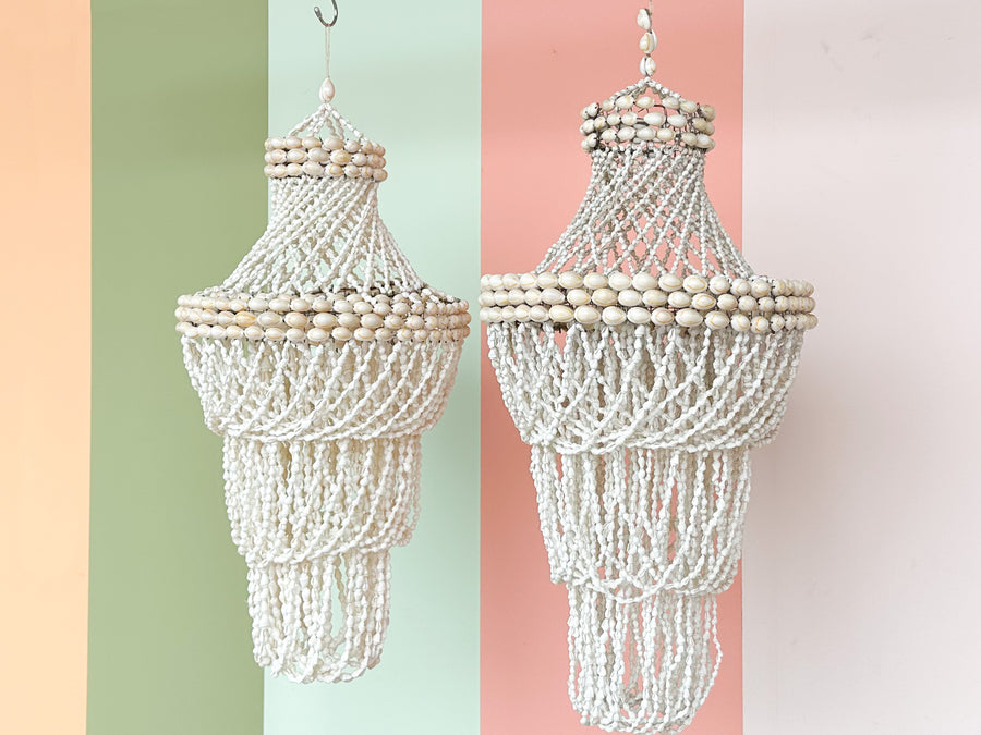 Pair of Shell Chandeliers