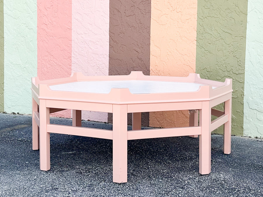 Custom Pretty in Pink Coffee Table