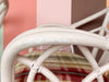 Pair of Painted Rattan Lounge Chairs