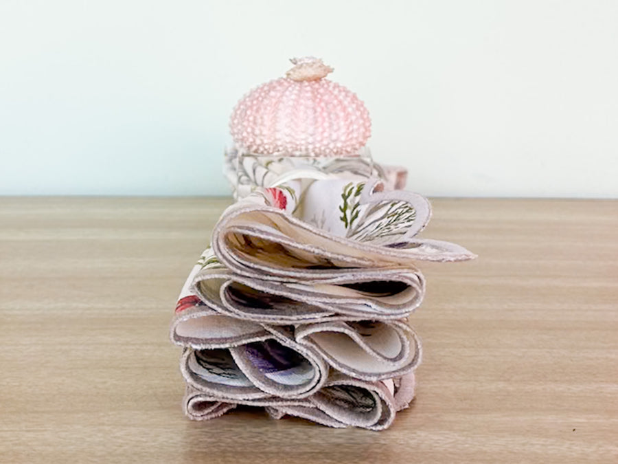Pink Sea Urchin Lucite Napkin Ring