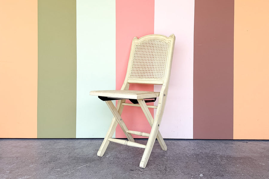 Louis Cane Folding Chair