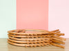 Set of Five Rattan Fish Mirrors