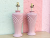 Pair of Pretty in Pink Art Deco Lamps