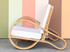 Old Florida Style Rattan Lounge Chair