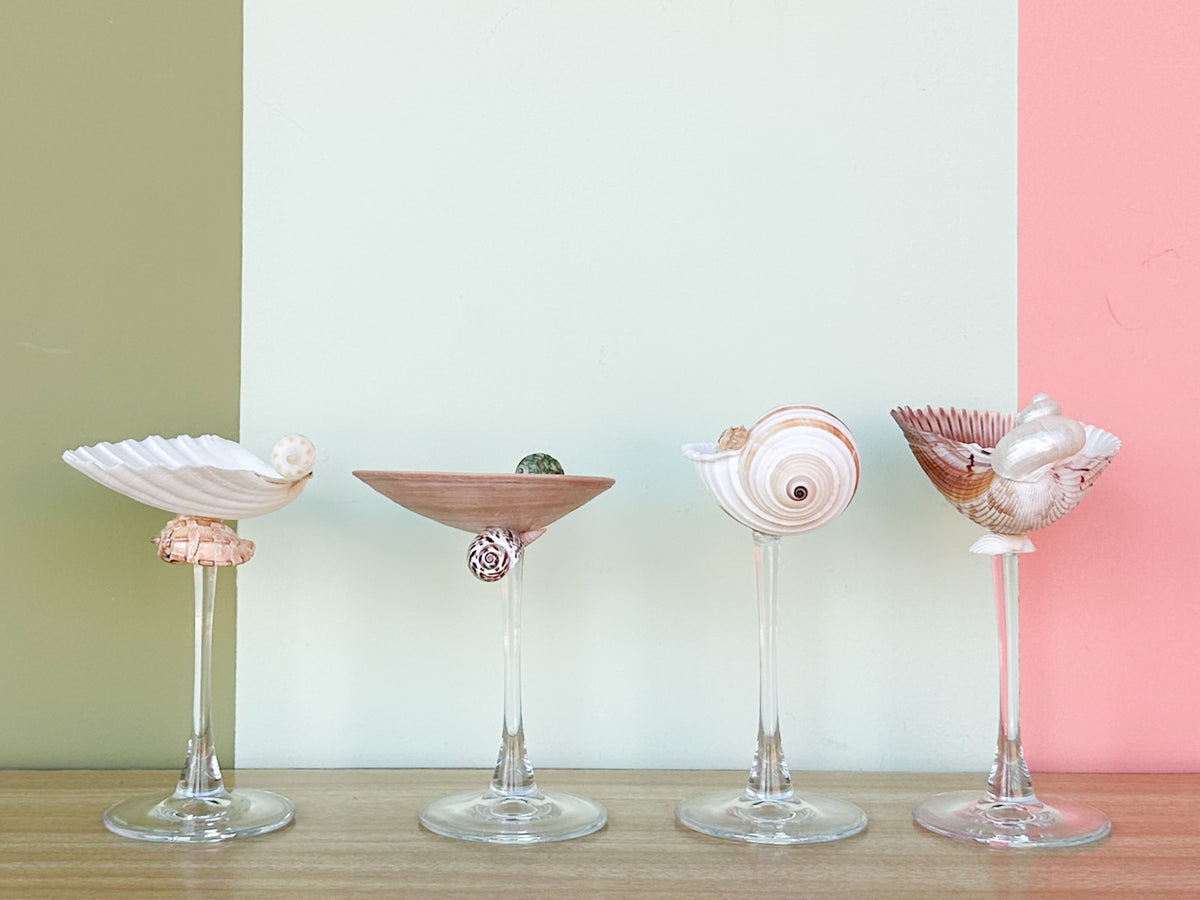 Set of Four Shell Chic Coupes