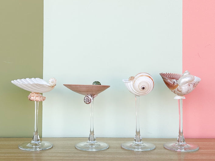 Set of Four Shell Chic Coupes