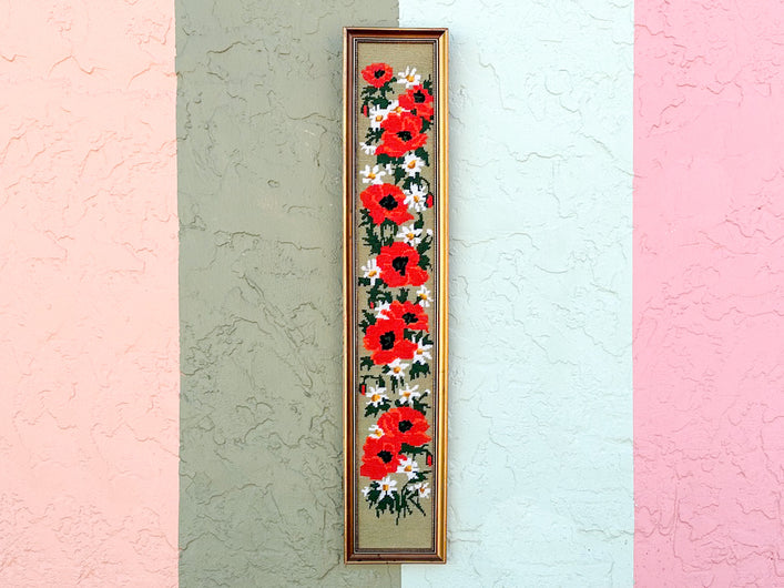 Holiday Poppy Needlepoint