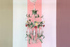 Sweet Floral Tole Chandelier