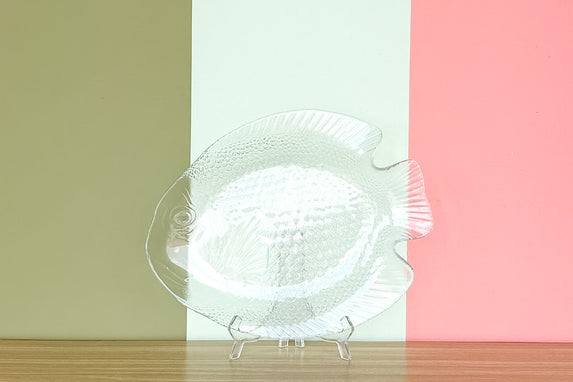 French Glass Fish Platter