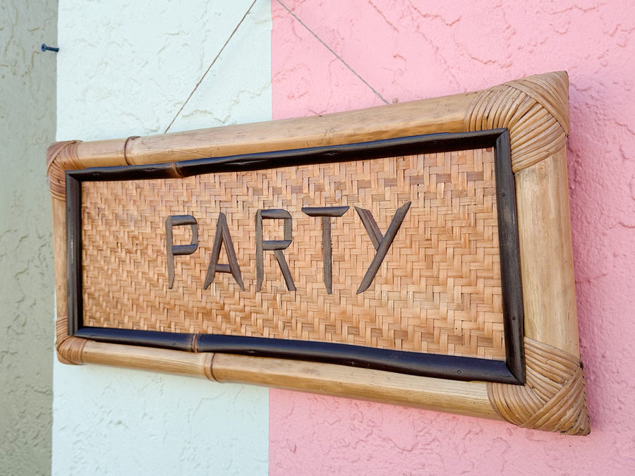 Tiki Bar Party Sign