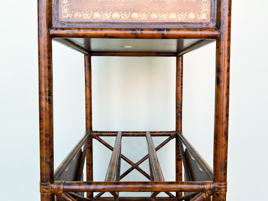 Maitland Smith Rattan Side Table