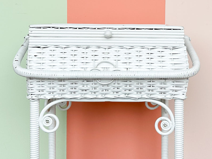 Wicker Sewing Basket