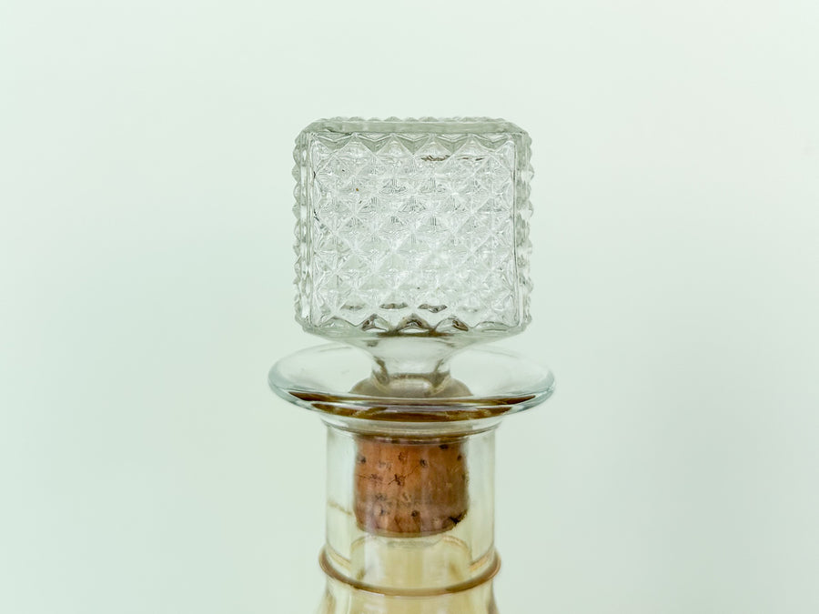 Set of Five Peach Decanters