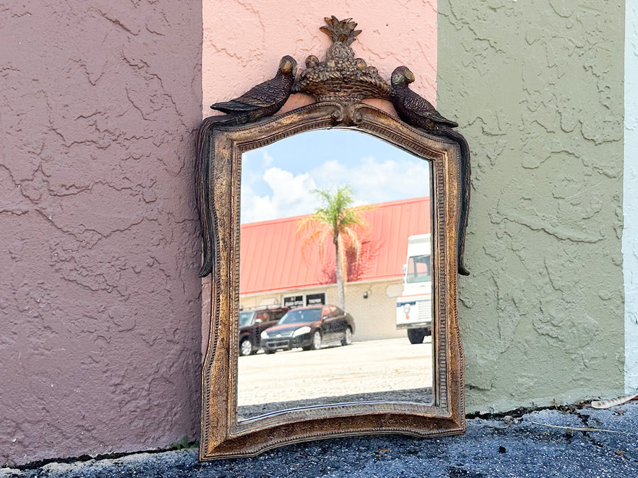 Parrot and Pineapple Mirror