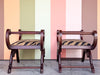 Pair of Regency Style Mahogany X Benches