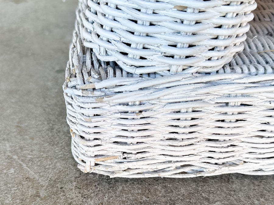 Wicker Elephant Garden Seat