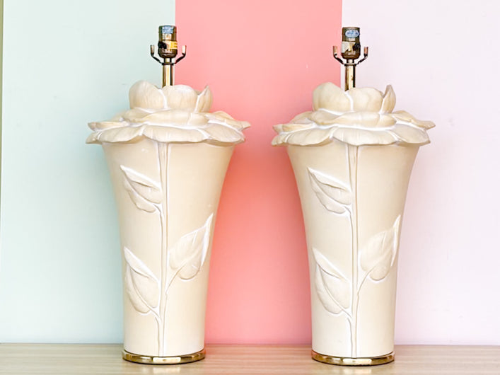 Pair of Chapman Lily Lamps