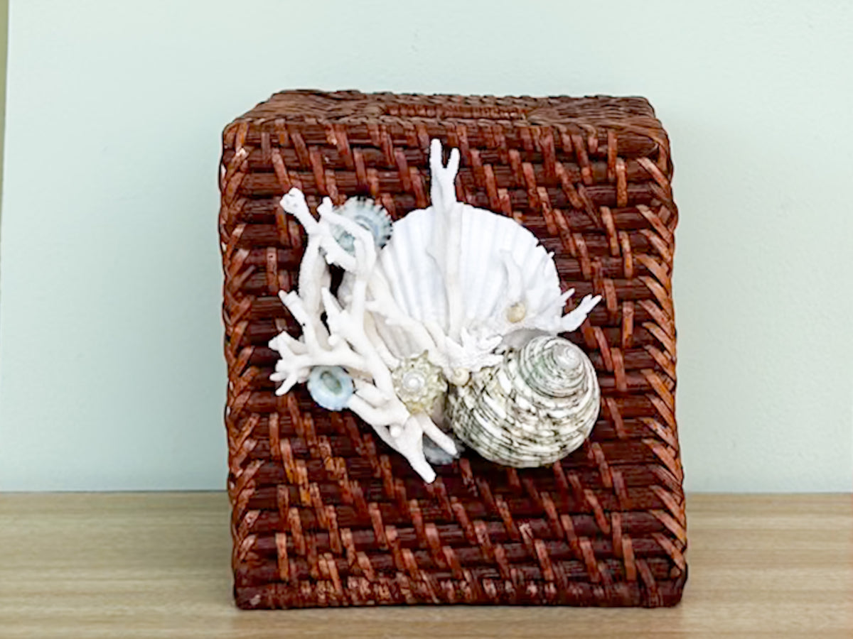 Rattan Tissue Box Cover