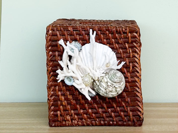 Rattan Tissue Box Cover