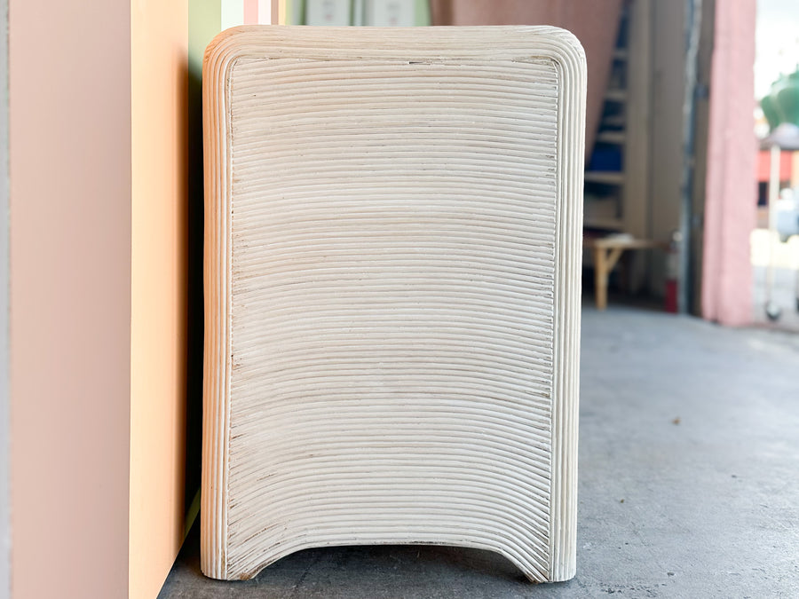 Coastal Cool Pencil Reed Rattan Credenza