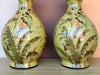 Pair of Tropical Chartreause Lamps