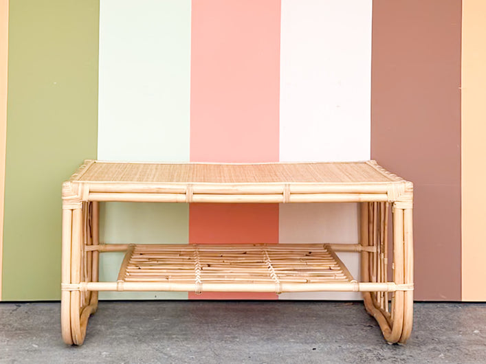 Coastal Style Rattan Coffee Table