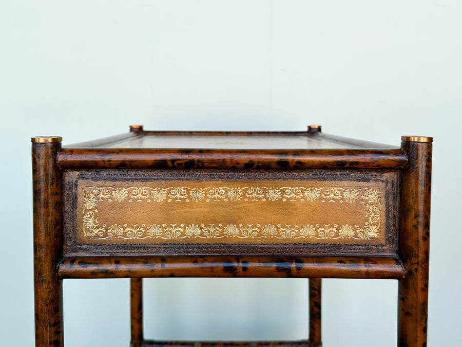 Maitland Smith Rattan Side Table