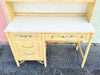 Hand Painted Thomasville Faux Bamboo Desk and Hutch