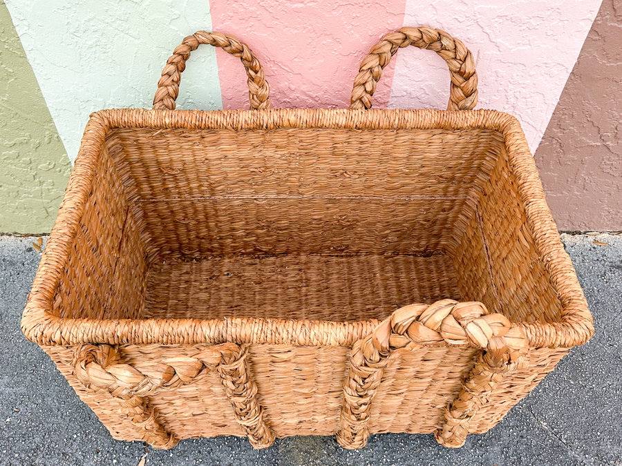 Huge Modern Braided Basket
