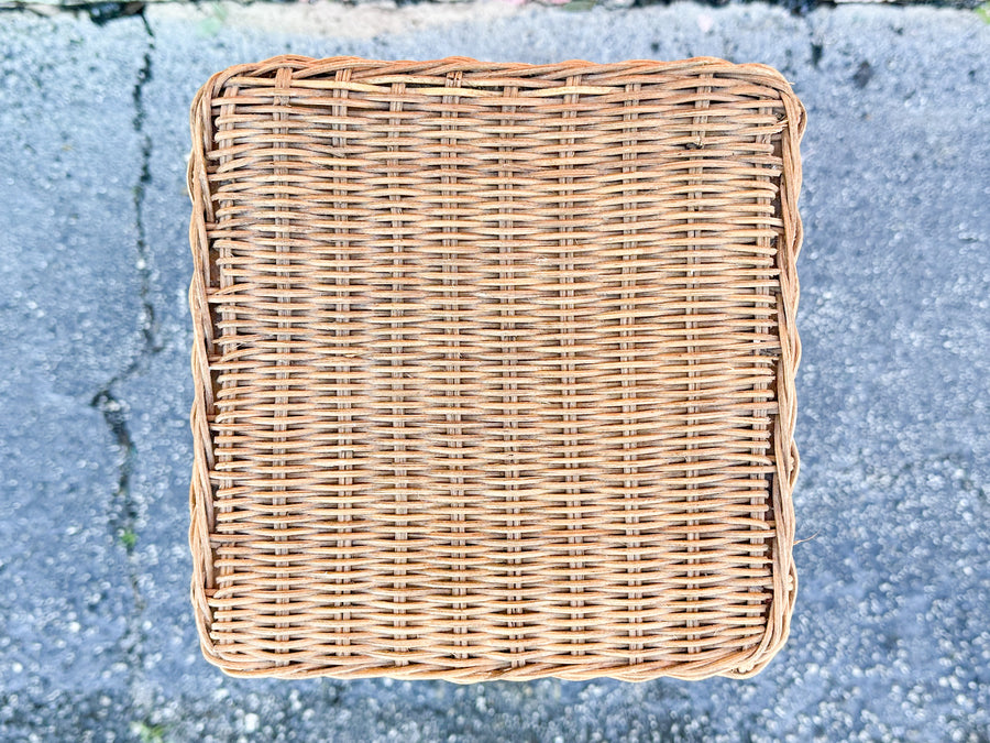 Pair of Rattan Plant Stands