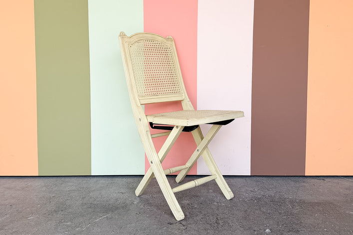 Louis Cane Folding Chair